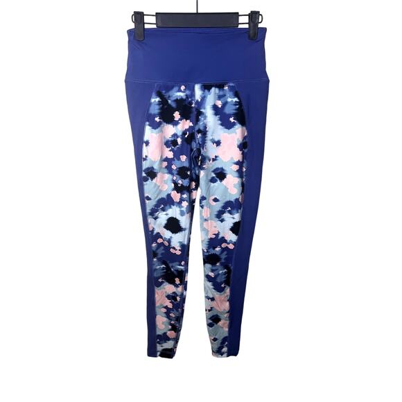 Zelo's Leggings Women's Size Small Tropical Colors Blue Workout Exercise Comfort - Picture 1 of 8